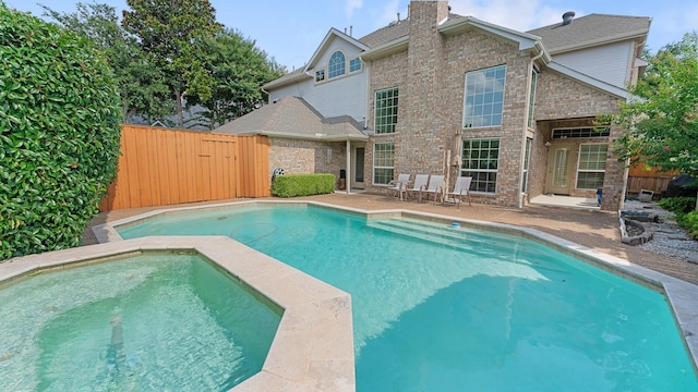 2741 Barrington Dr, Plano, TX 75093 - view of pool with a patio and a fenced backyard