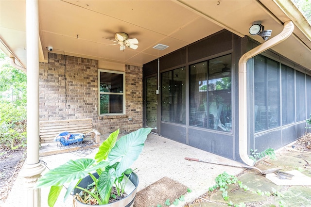 1237 Linkwood Ln, Lancaster, TX 75146 - view of patio / terrace featuring a ceiling fan