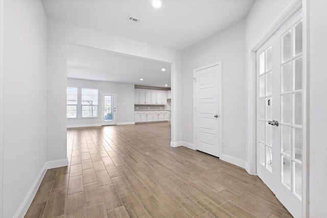 260 Clairmont Dr, Ponder, TX 76259 - unfurnished living room featuring recessed lighting and wood finished floors