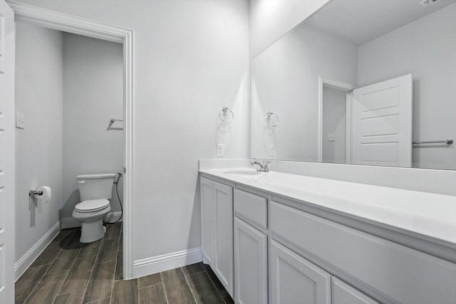260 Clairmont Dr, Ponder, TX 76259 - bathroom with vanity and wood finished floors