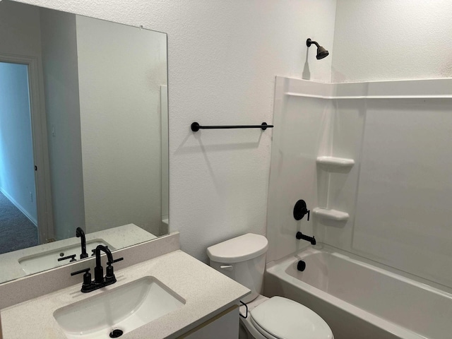 1916 Honey Creek Rd, Forney, TX 75126 - full bathroom with vanity, shower / tub combination, and a textured wall