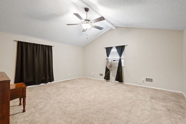 2200 SE 26th Ave, Mineral Wells, TX 76067 - spare room featuring a ceiling fan, carpet floors, and a textured ceiling