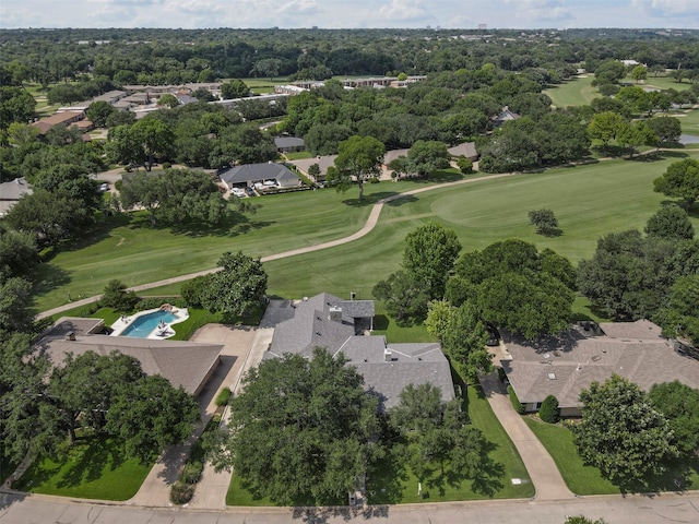 7116 Serrano Dr, Benbrook, TX 76126 - aerial view of residential area featuring a golf course and a tree filled landscape