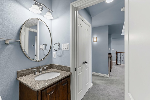2001 Oak View Ct, Cross Roads, TX 76227 - bathroom featuring vanity and baseboards