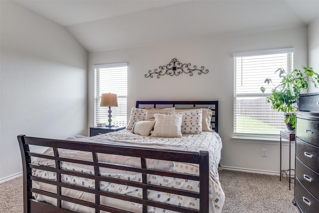 4319 Pyramid Dr, Forney, TX 75126 - carpeted bedroom featuring multiple windows and vaulted ceiling