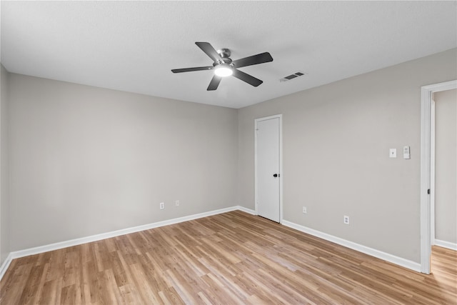 9709 Monticello Dr, Shreveport, LA 71118 - unfurnished room featuring light wood-type flooring and ceiling fan