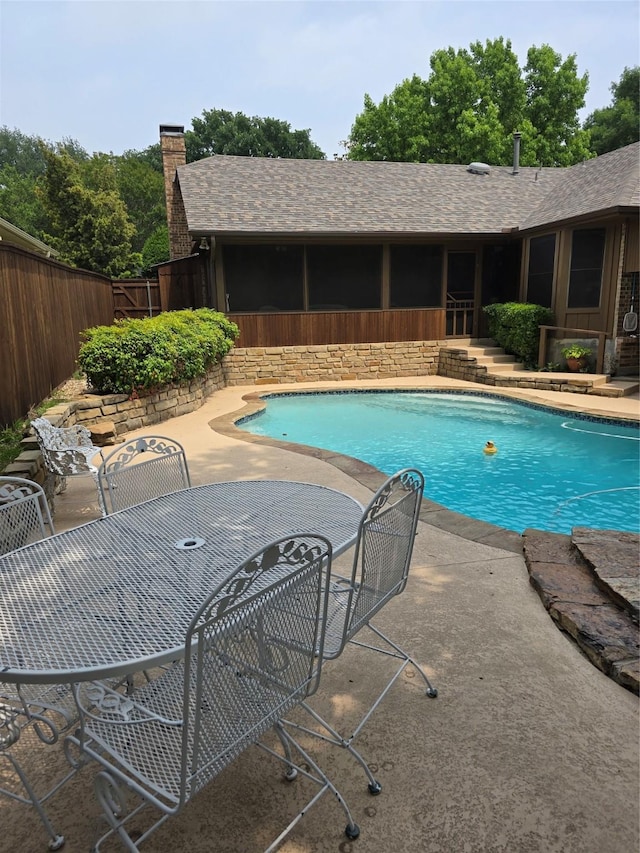 3810 Lucena Ct, Grand Prairie, TX 75052 - view of swimming pool with a patio area