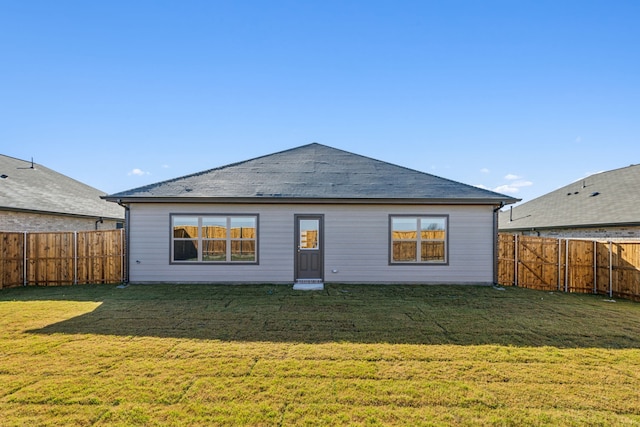 535 Forest Hvn, Van Alstyne, TX 75495 - back of house with a fenced backyard and roof with shingles
