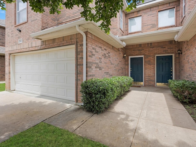 5813 Blackmon Ct, Fort Worth, TX 76137 - doorway to property with driveway and brick siding