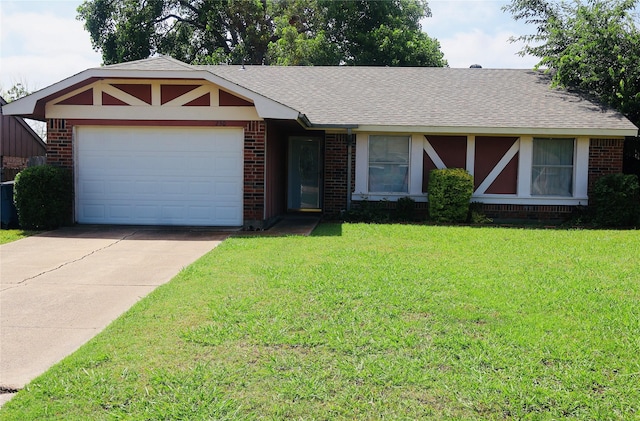 230 Rockwall Pkwy, Rockwall, TX 75032 - view of front of property with brick siding, a garage, driveway, and a shingled roof