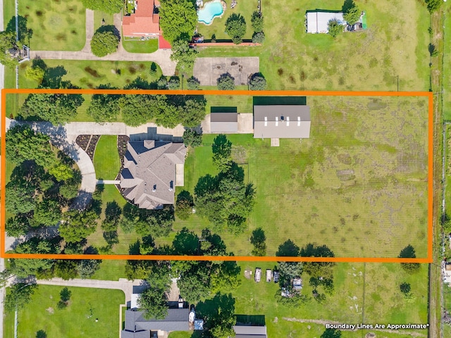 1707 Ponderosa Trl, Sachse, TX 75048 - view of property location featuring property parcel outlined