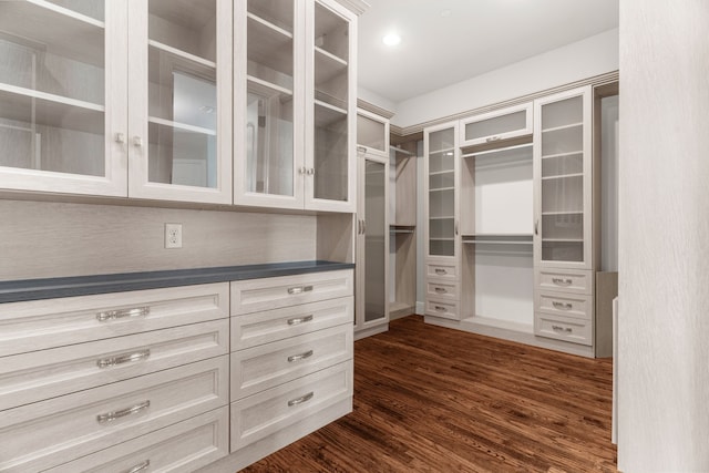 1707 Ponderosa Trl, Sachse, TX 75048 - spacious closet with dark wood finished floors
