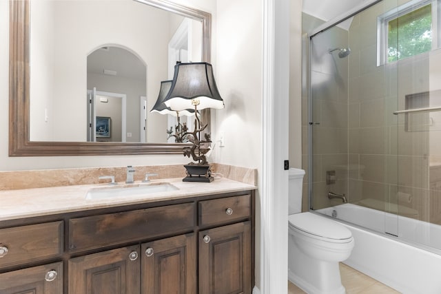1707 Ponderosa Trl, Sachse, TX 75048 - full bathroom with vanity and bath / shower combo with glass door