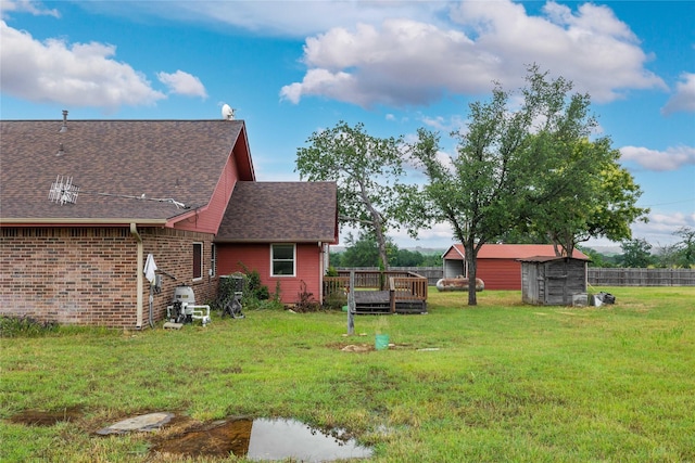 875 Cr221, Stephenville, TX 76401 - view of yard with a shed and a deck