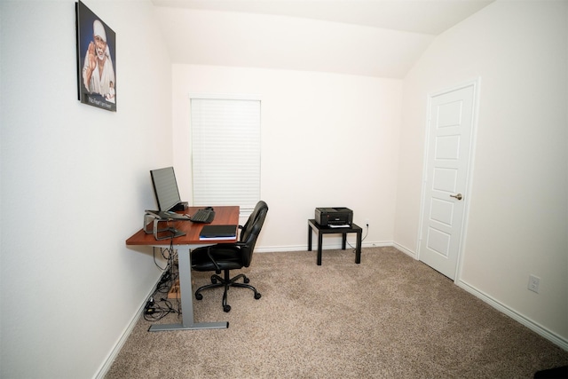 6428 Wales St, Celina, TX 76227 - office featuring vaulted ceiling and carpet flooring