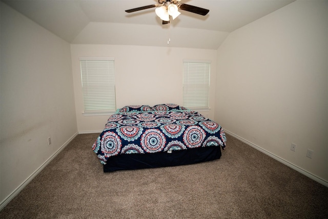 6428 Wales St, Celina, TX 76227 - bedroom with lofted ceiling, carpet floors, and ceiling fan