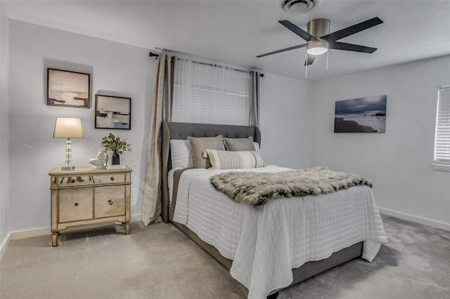 3449 W T Parr Rd W, Grapevine, TX 76051 - bedroom featuring light carpet and ceiling fan