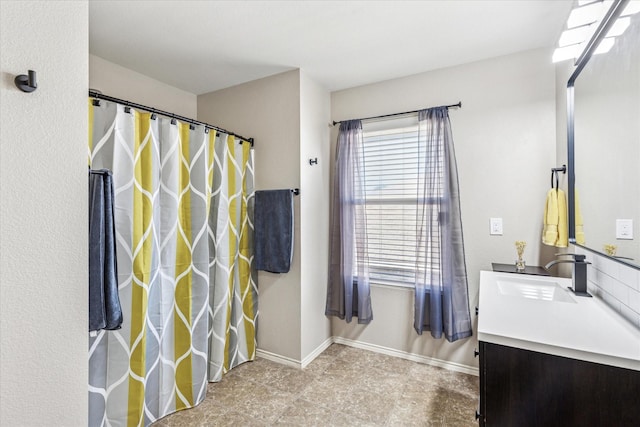 2124 Franks St, Fort Worth, TX 76177 - bathroom featuring vanity and a shower with curtain
