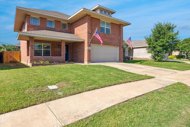 2124 Franks St, Fort Worth, TX 76177 - traditional home featuring brick siding, driveway, a garage, and roof with shingles