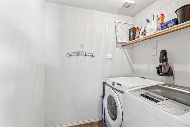2124 Franks St, Fort Worth, TX 76177 - laundry area with washer and dryer and baseboards