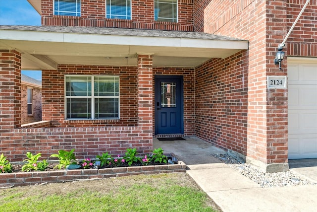 2124 Franks St, Fort Worth, TX 76177 - doorway to property with brick siding