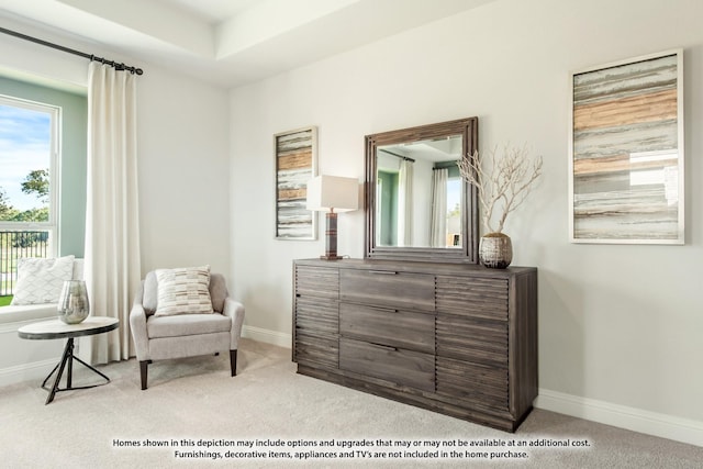 2301 Christopher Rd, Mansfield, TX 76063 - sitting room featuring carpet flooring and baseboards