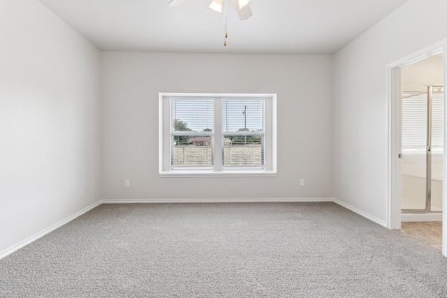 5901 Ozark Dr, Fort Worth, TX 76131 - carpeted empty room featuring ceiling fan and baseboards
