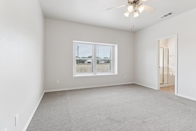5901 Ozark Dr, Fort Worth, TX 76131 - spare room featuring carpet flooring and a ceiling fan