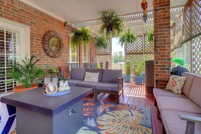 2031 Deepwood St, Mesquite, TX 75181 - view of patio / terrace with outdoor lounge area
