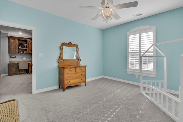 2911 Butterfield Trl, Sherman, TX 75092 - bedroom featuring carpet floors and built in study area