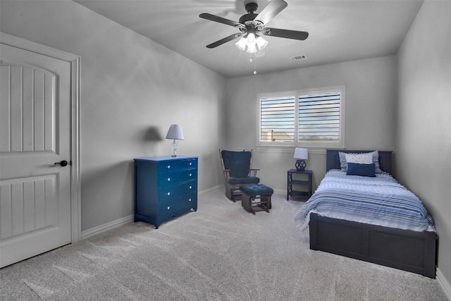 2911 Butterfield Trl, Sherman, TX 75092 - carpeted bedroom with baseboards and ceiling fan