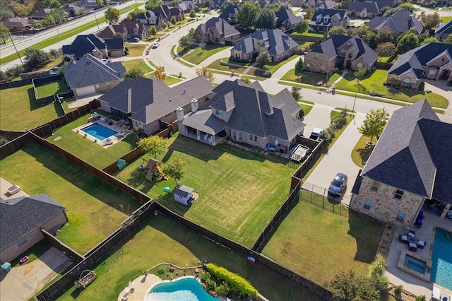 2911 Butterfield Trl, Sherman, TX 75092 - aerial perspective of suburban area featuring a pool area