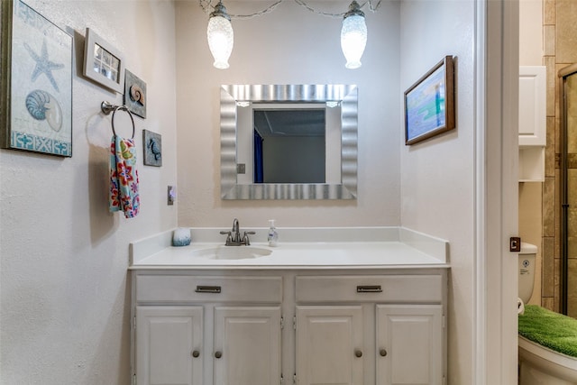 5312 Vermillion Trl, Arlington, TX 76017 - full bath featuring vanity, a shower, and a textured wall