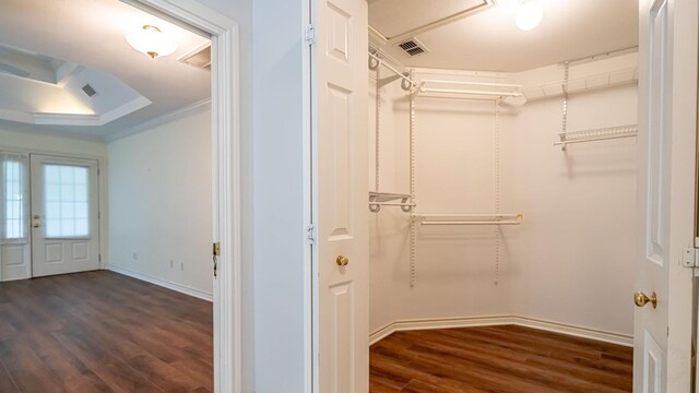 111 Scenic Dr, Dublin, TX 76446 - spacious closet with wood finished floors