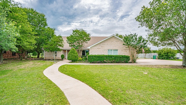 111 Scenic Dr, Dublin, TX 76446 - view of front of house featuring brick siding and a shingled roof