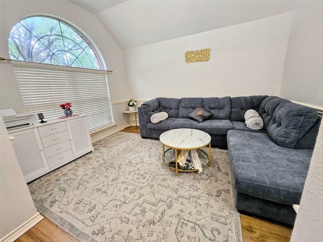 1412 Meadow Dr, Irving, TX 75063 - living room with lofted ceiling and light wood-type flooring
