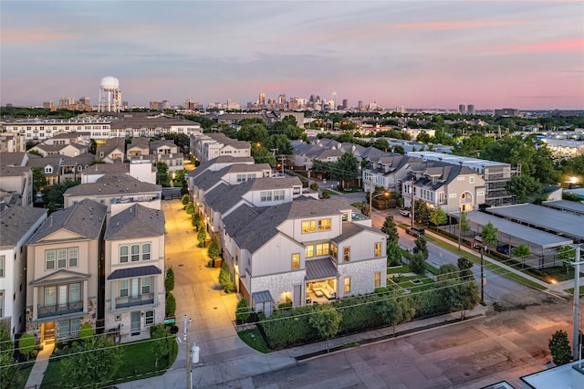 5495 Ashby Grove St, Dallas, TX 75209 - aerial view at dusk of a city view