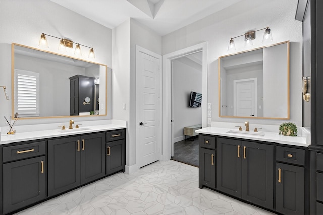 3387 Bellcrest Way, Celina, TX 75009 - bathroom featuring two vanities