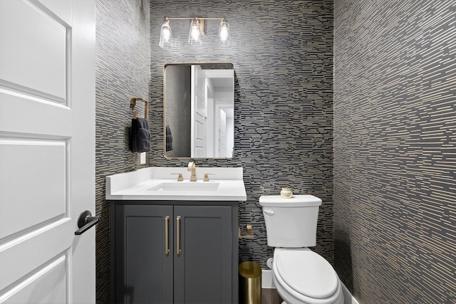 3387 Bellcrest Way, Celina, TX 75009 - half bathroom with vanity and tile walls