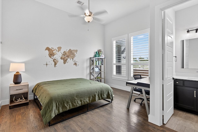 3387 Bellcrest Way, Celina, TX 75009 - bedroom with wood finished floors and connected bathroom