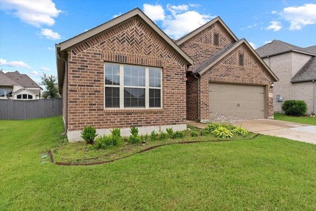 7118 Pampas Pl, Grand Prairie, TX 76804 - view of front of house with brick siding, concrete driveway, and a garage