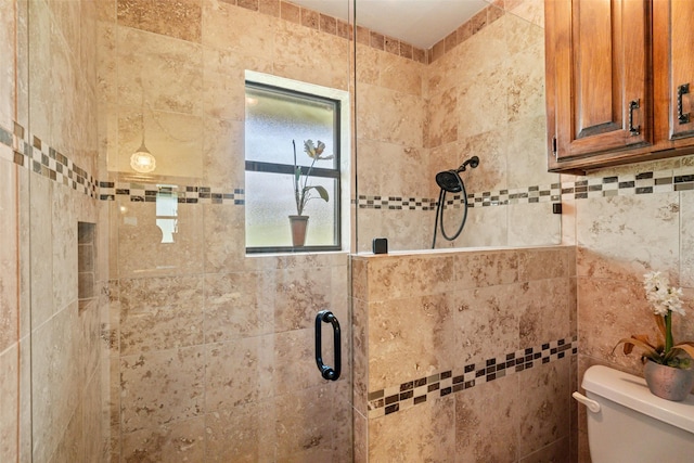 3503 Red Bud Dr, Weatherford, TX 76087 - full bath with a tile shower and toilet