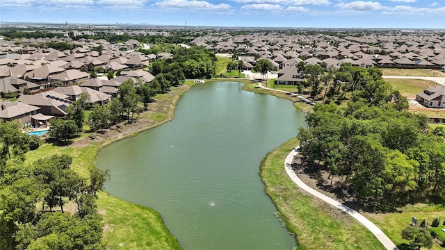 1328 Mission St, Aubrey, TX 76227 - aerial view of residential area featuring a large body of water