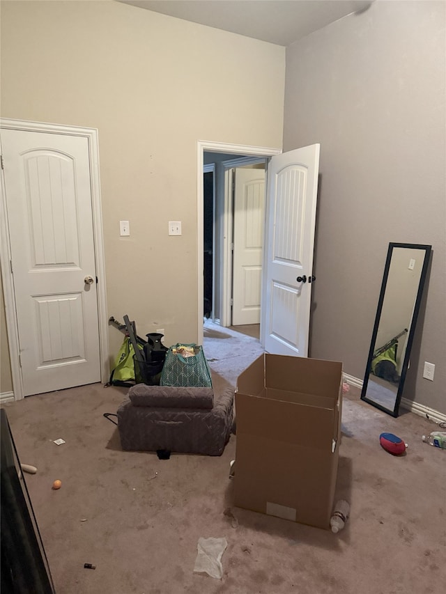 124 Brady Coleman Ln, Springtown, TX 76082 - sitting room with carpet floors and a towering ceiling