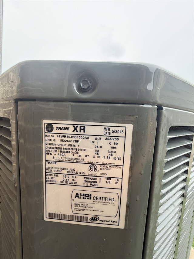 124 Brady Coleman Ln, Springtown, TX 76082 - detailed view of a central air condition unit