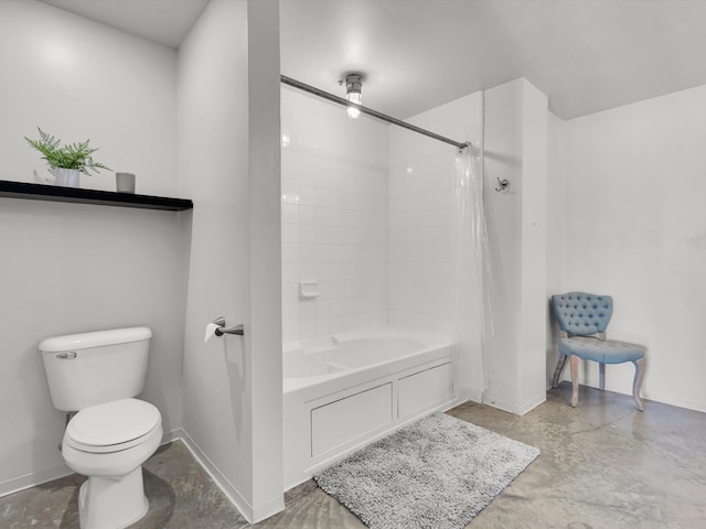1122 Jackson St Unit 1103, Dallas, TX 75202 - bathroom with shower / tub combo and concrete flooring