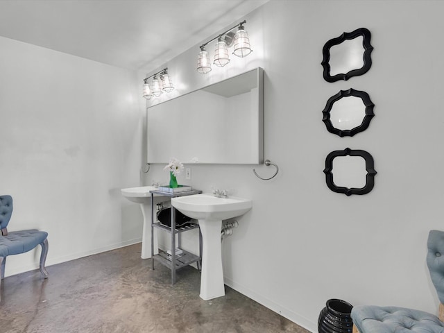 1122 Jackson St Unit 1103, Dallas, TX 75202 - bathroom with concrete floors and baseboards