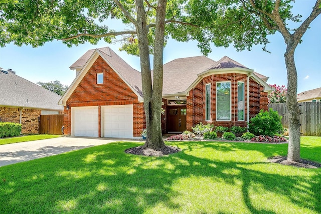 609 Huntington Ct, Grapevine, TX 76051 - traditional-style home with brick siding, concrete driveway, and a shingled roof