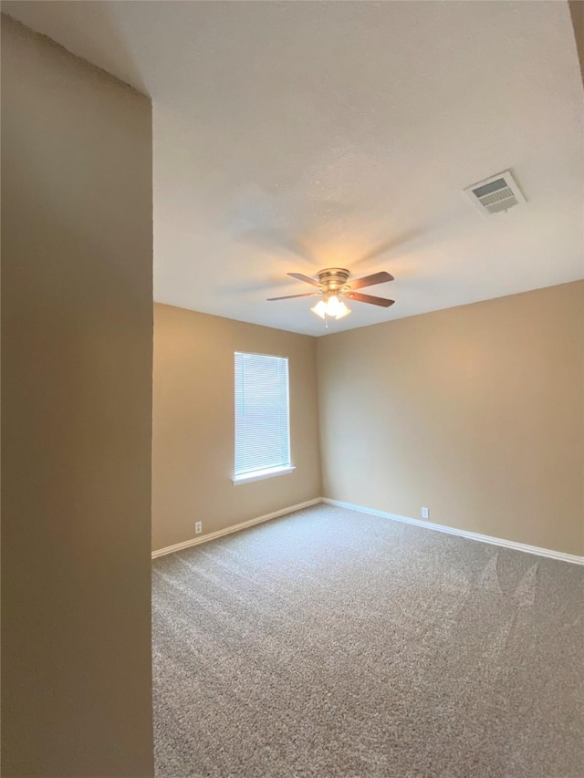 1125 Greenbend Dr, Denton, TX 76210 - carpeted spare room with baseboards and a ceiling fan