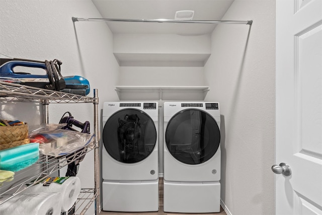 7209 Guadalupe Rd, China Spring, TX 76633 - laundry area with washer and clothes dryer